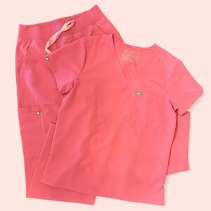 FIGS | F’ing Pink Set: Catarina Top/Isabella Bottom